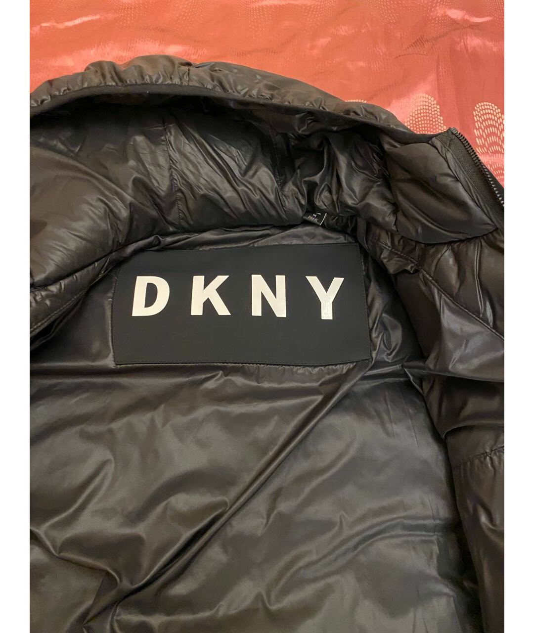 DKNY Антрацитовая полиэстеровая куртка, фото 3