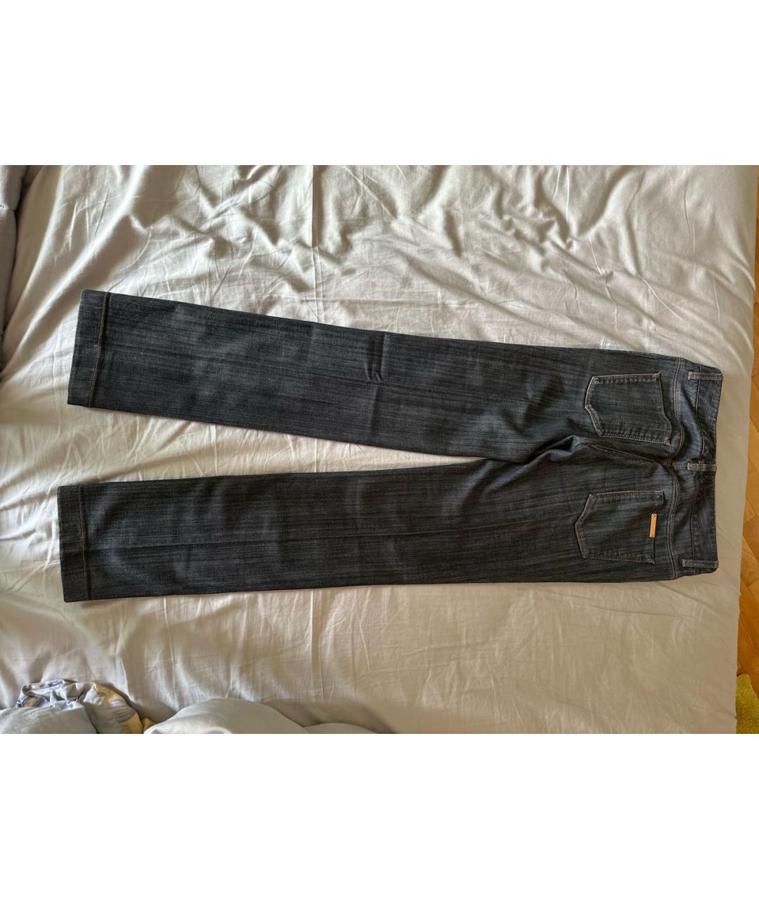 DOLCE&GABBANA Черные хлопко-эластановые прямые джинсы, фото 2