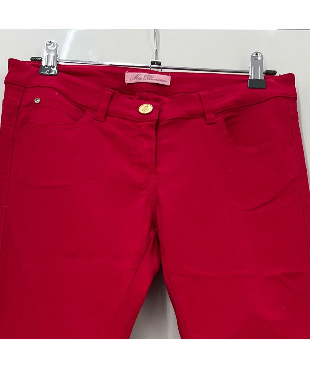 MISS BLUMARINE Красные брюки и шорты, фото 3