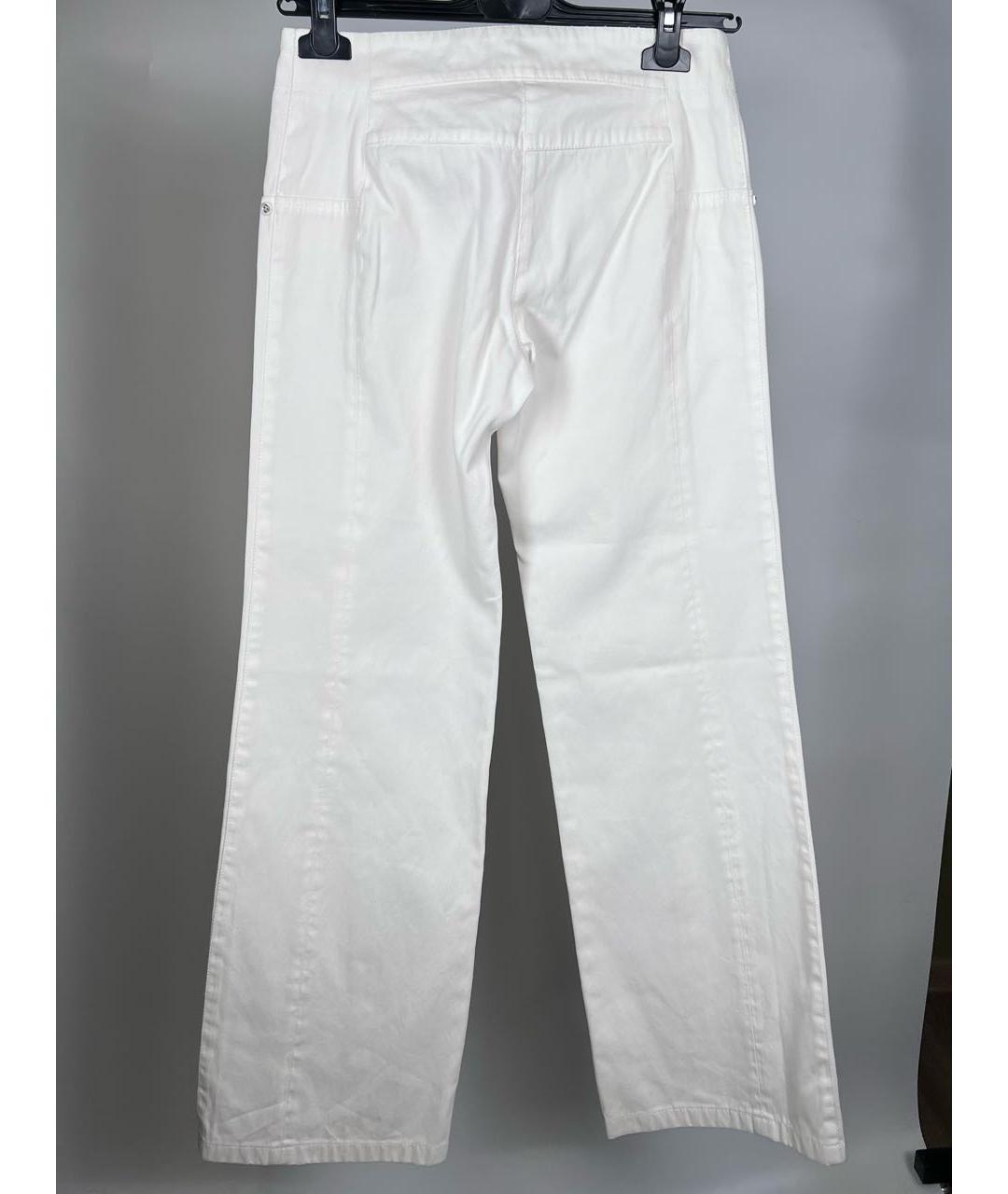 CHANEL PRE-OWNED Белые брюки широкие, фото 2