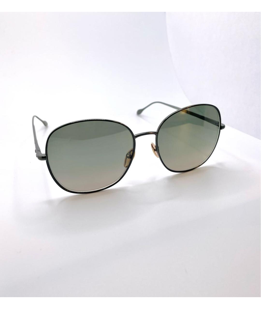 ISABEL MARANT Зеленые металлические солнцезащитные очки, фото 2
