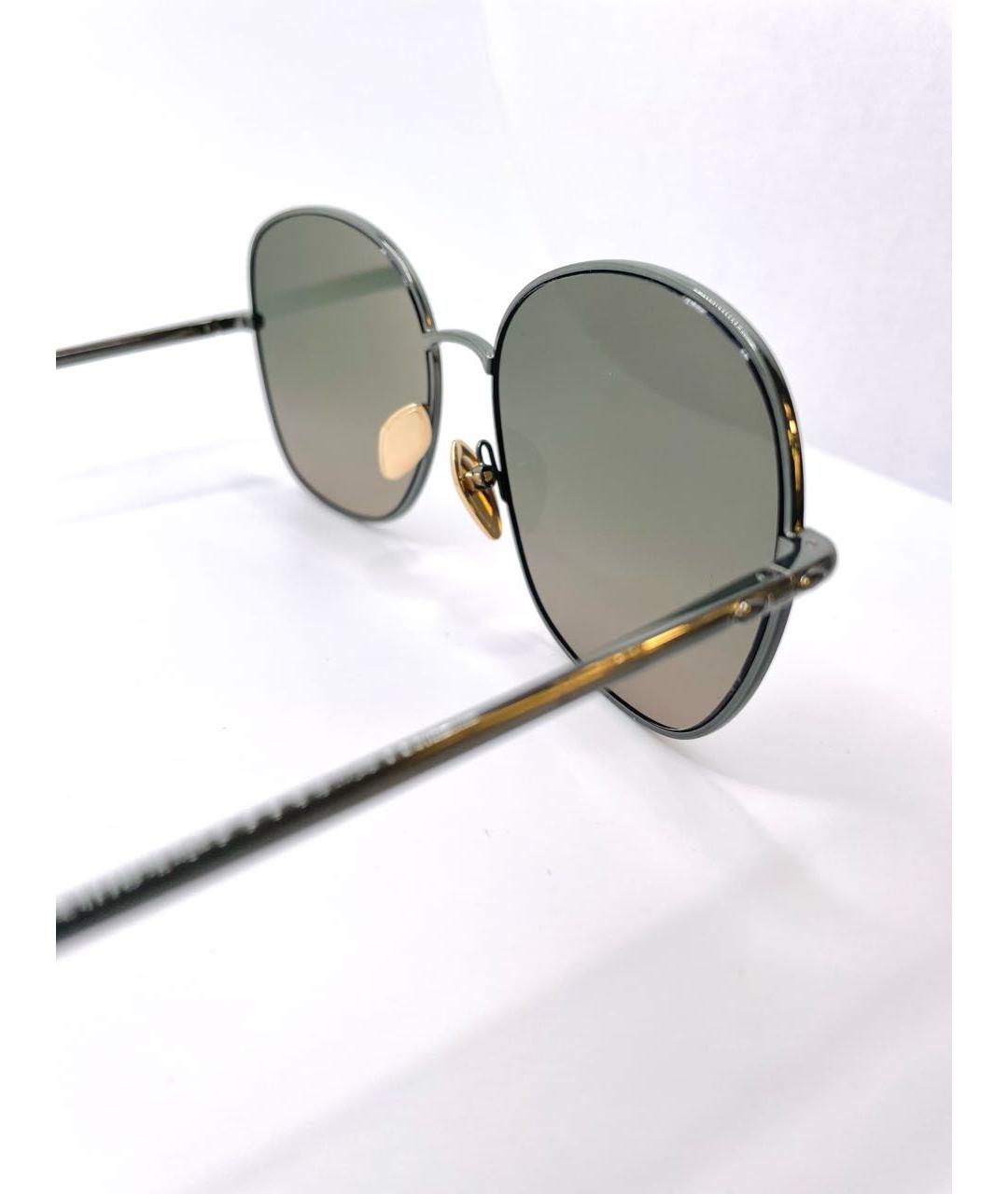 ISABEL MARANT Зеленые металлические солнцезащитные очки, фото 7