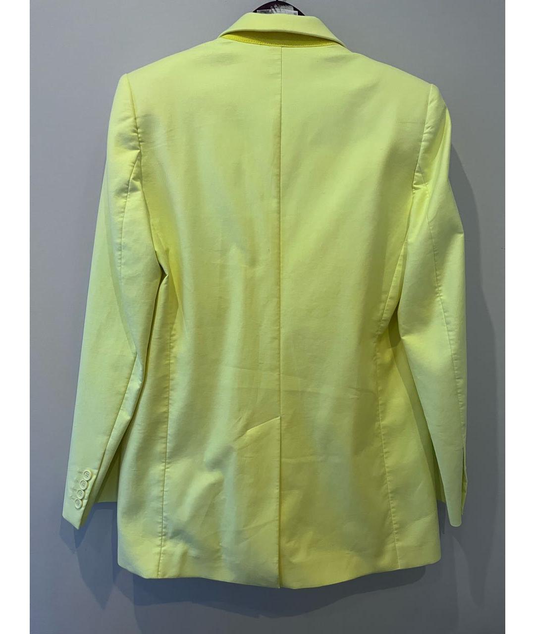 THE ATTICO Желтый хлопковый жакет/пиджак, фото 4