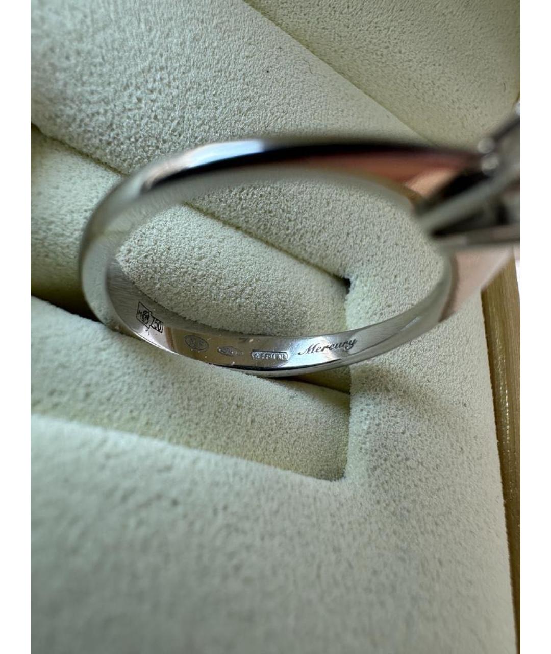 MERCURY Белое кольцо из белого золота, фото 3