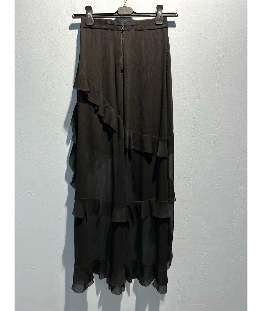 ALICE+OLIVIA Черная полиэстеровая юбка макси, фото 2