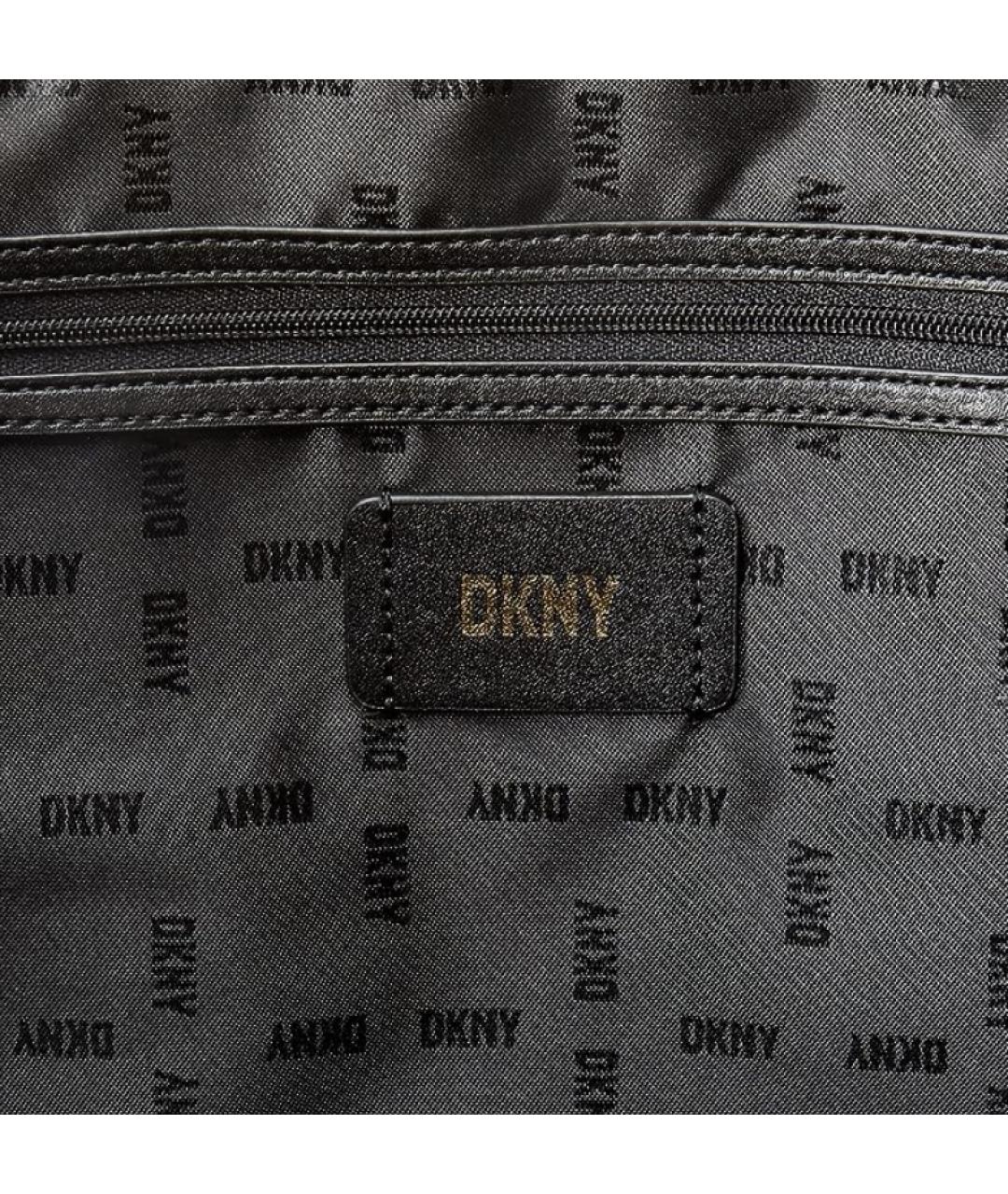 DKNY Черная сумка с короткими ручками, фото 4