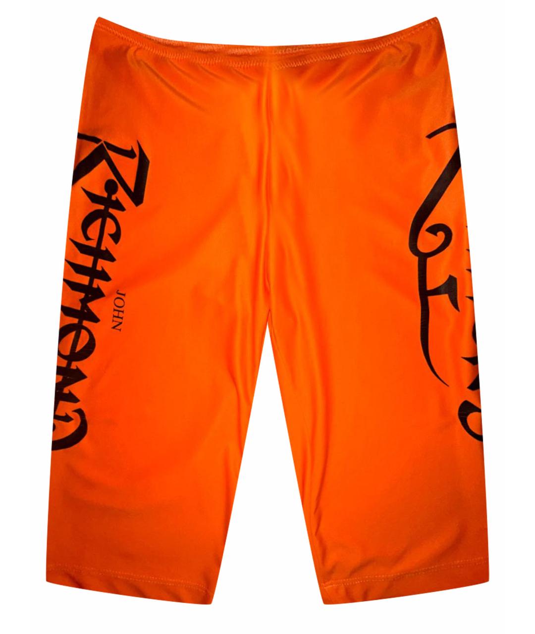 JOHN RICHMOND Оранжевое полиэстеровые шорты, фото 1