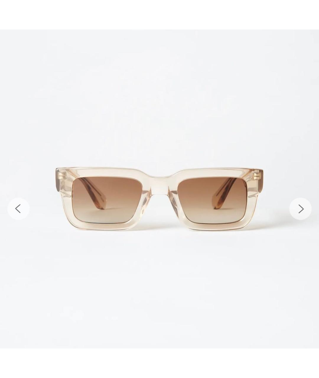 CHIMI Бежевые пластиковые солнцезащитные очки, фото 4