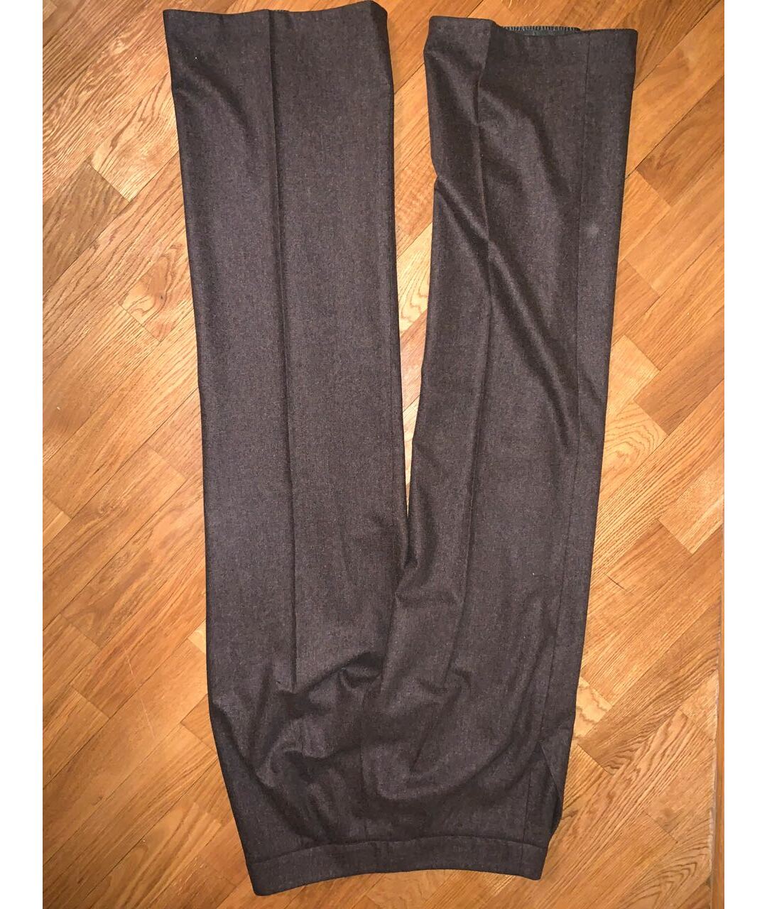 ETRO Коричневые шерстяные прямые брюки, фото 7