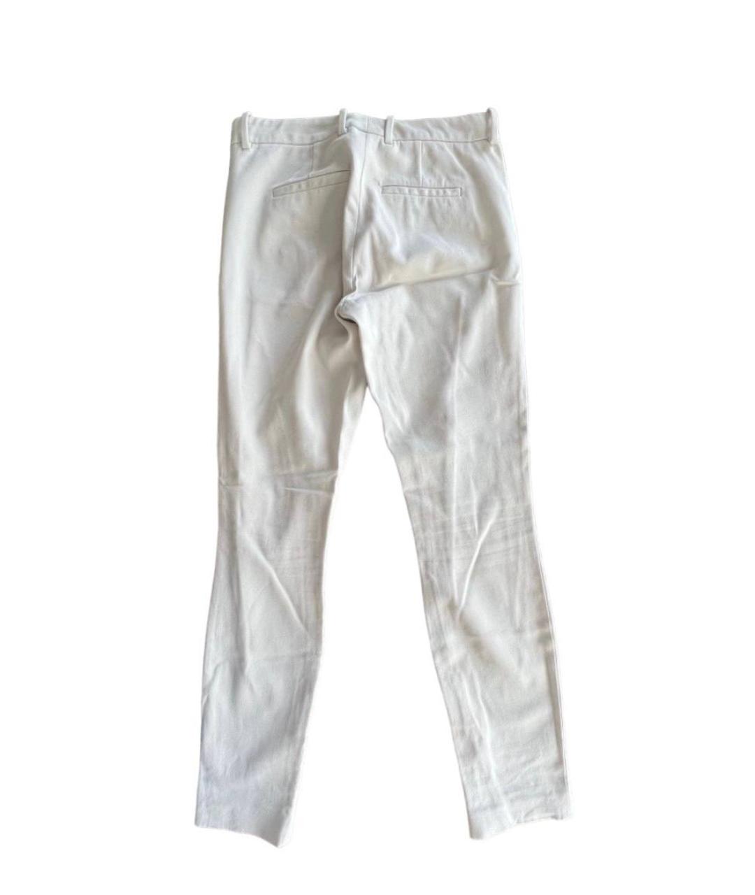 LORO PIANA Белые прямые брюки, фото 2
