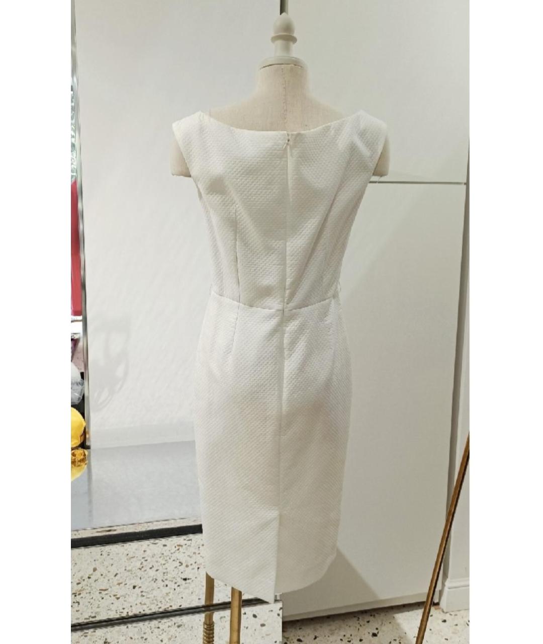 CHRISTIAN DIOR Белое хлопковое коктейльное платье, фото 9