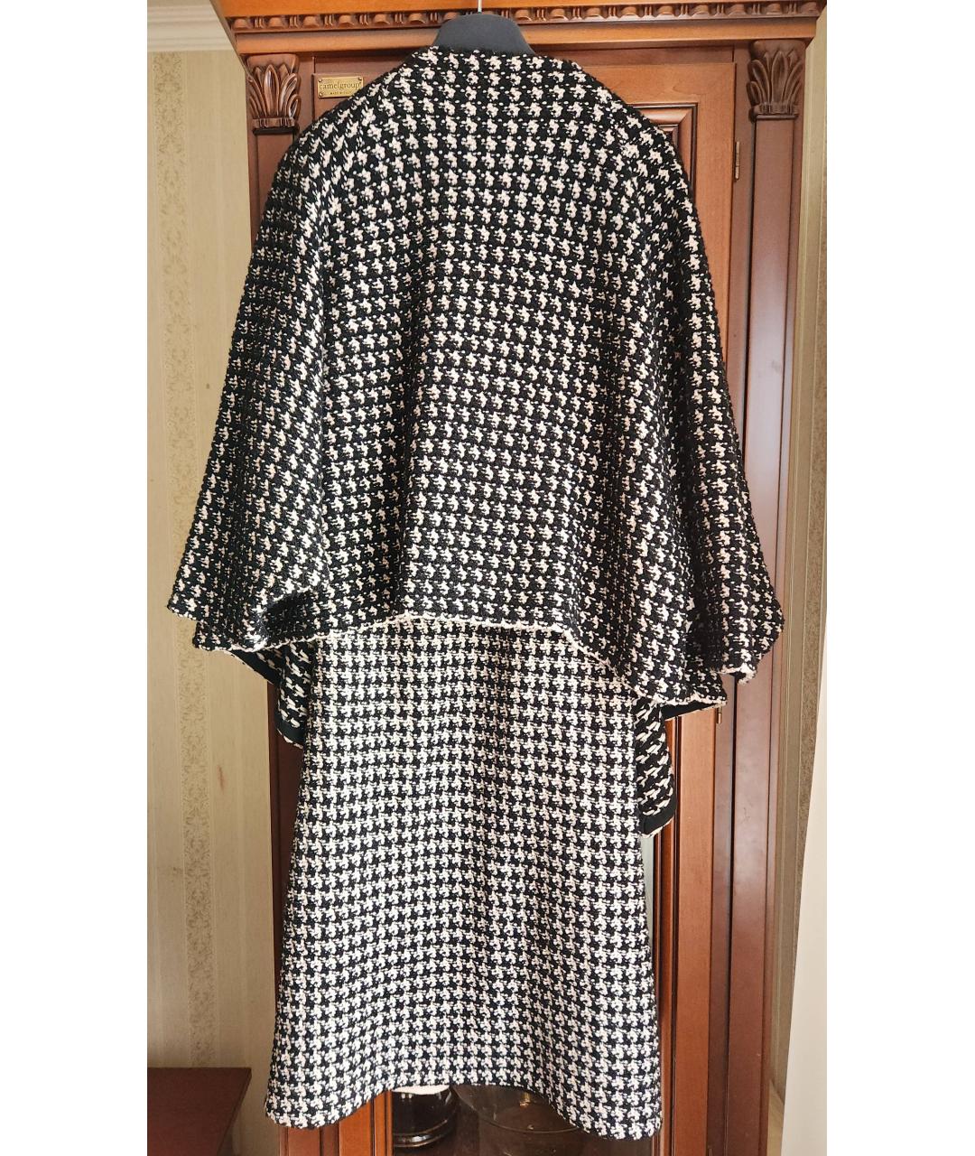 CHRISTIAN DIOR Черное шерстяное повседневное платье, фото 2