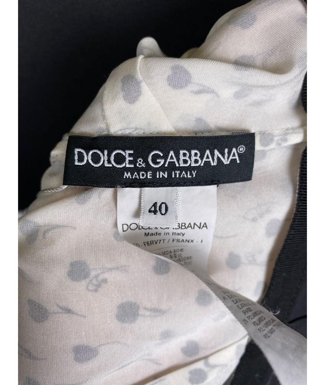 DOLCE&GABBANA Белое повседневное платье, фото 5