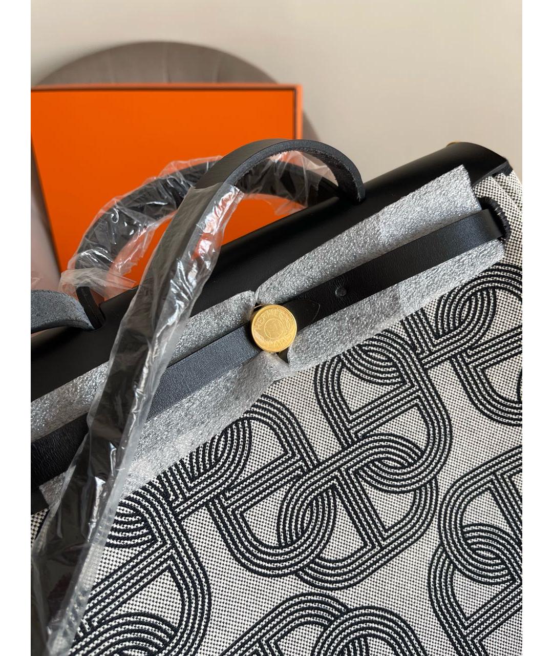 HERMES Бежевая сумка тоут, фото 4