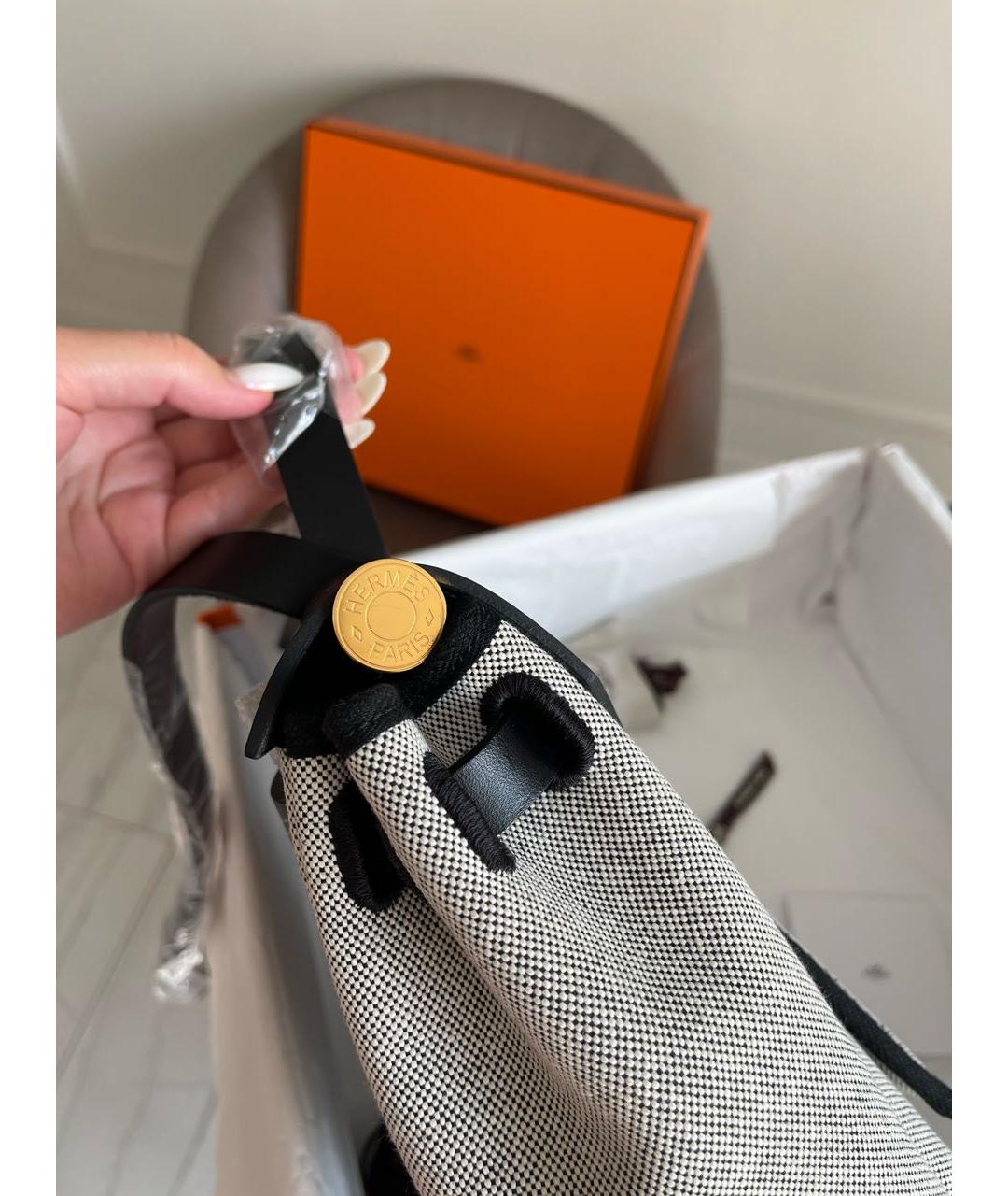 HERMES Бежевая сумка тоут, фото 6