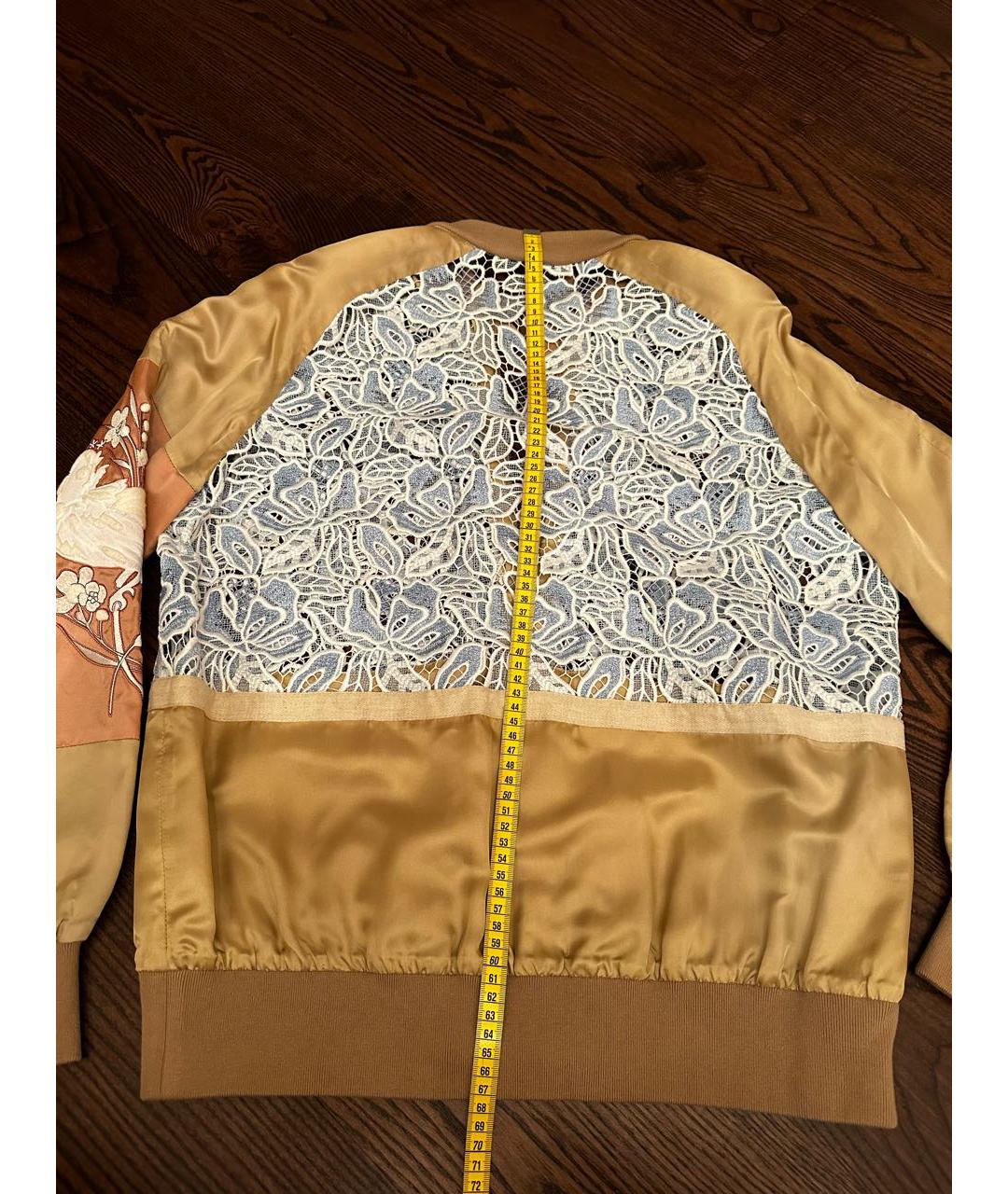 NO. 21 Бежевая полиэстеровая куртка, фото 5