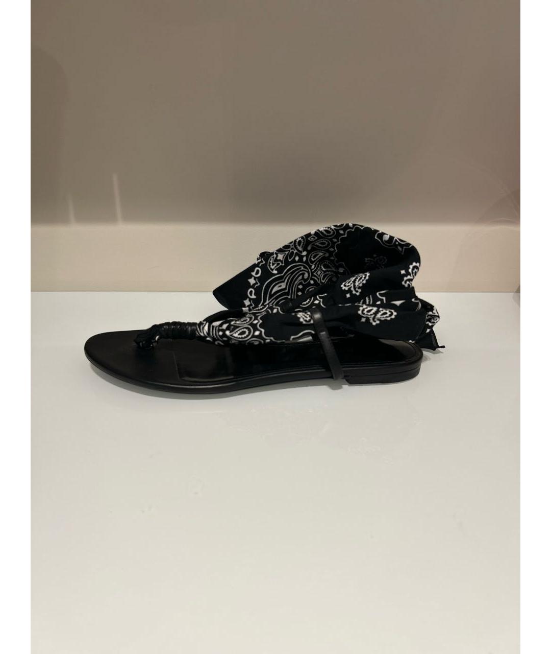 SAINT LAURENT Черные сандалии, фото 6