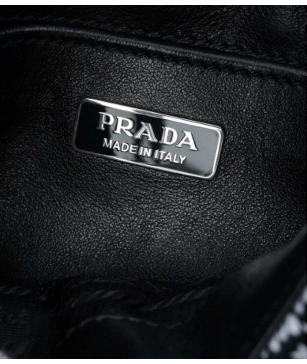 PRADA Мульти жаккардовая сумка с короткими ручками, фото 7