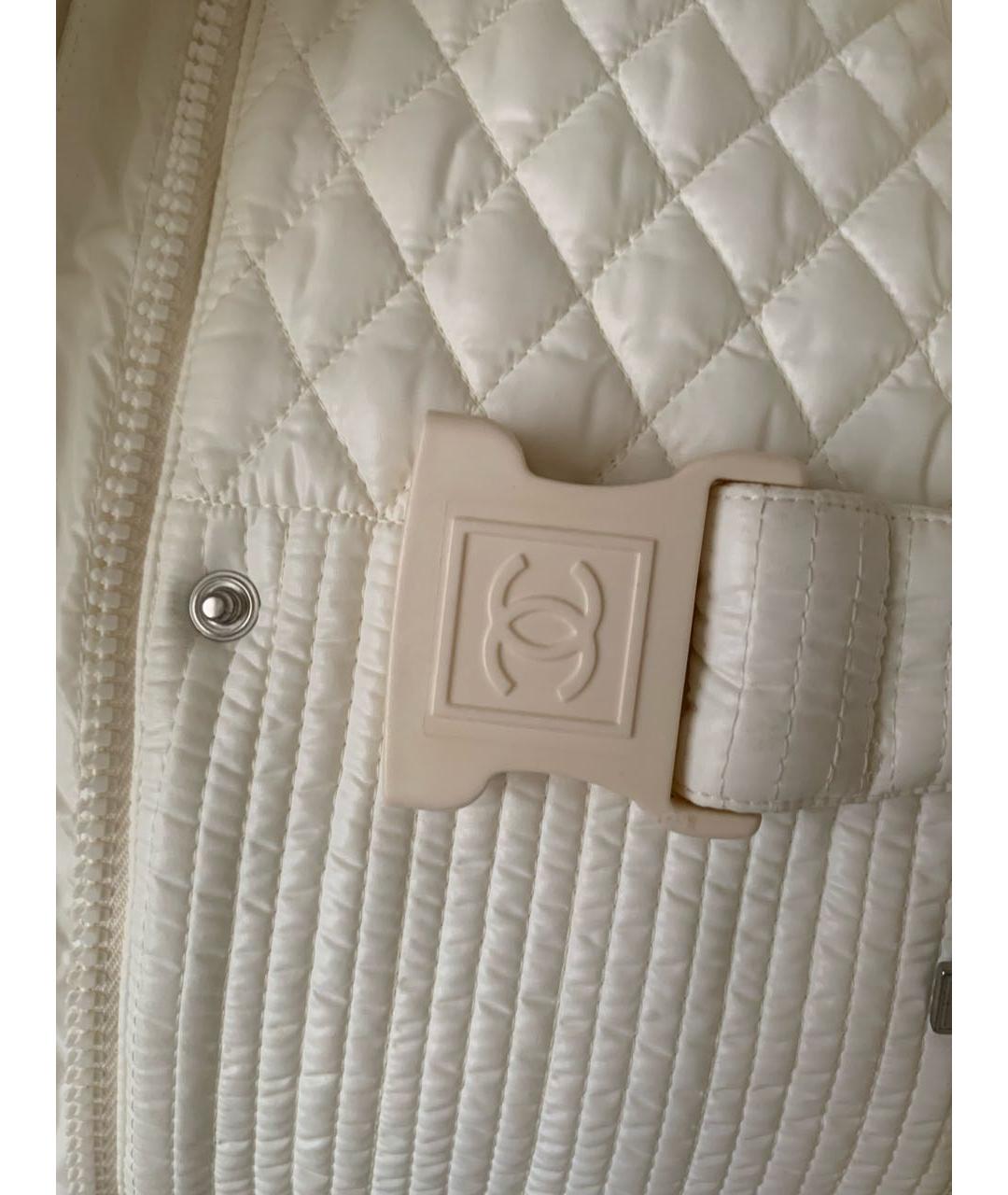 CHANEL PRE-OWNED Белая полиамидовая куртка, фото 6