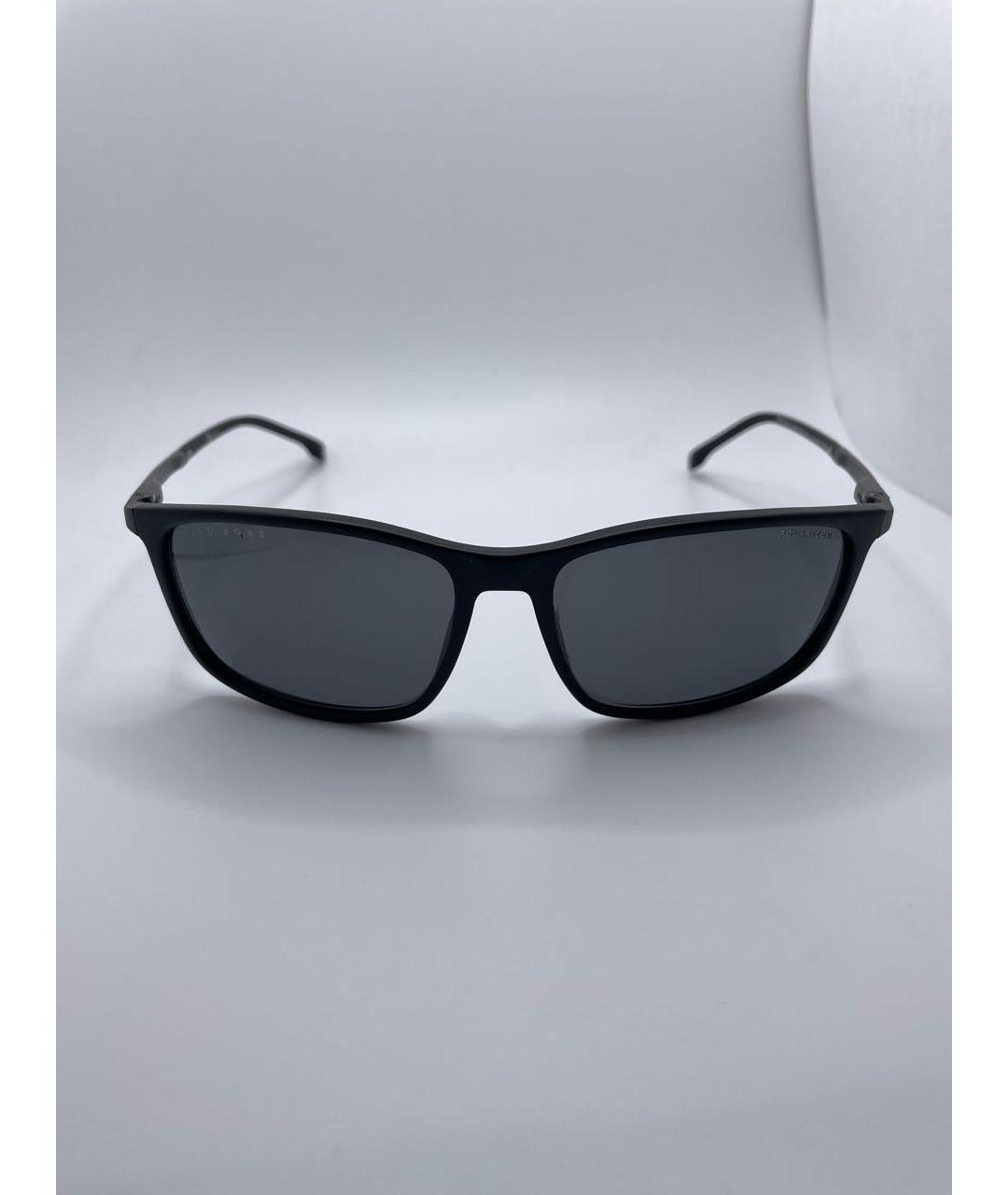 HUGO BOSS Черные пластиковые солнцезащитные очки, фото 7