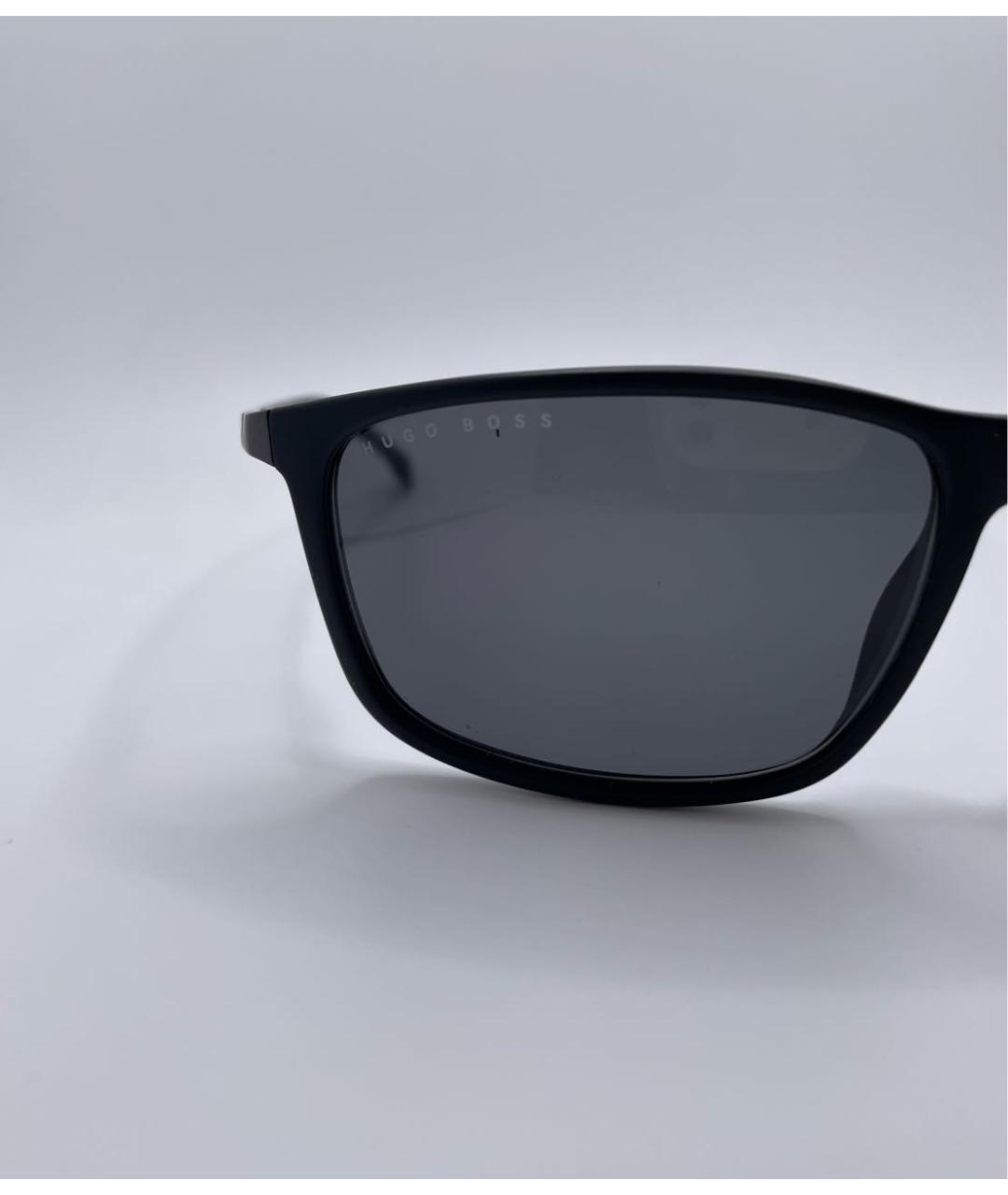 HUGO BOSS Черные пластиковые солнцезащитные очки, фото 2