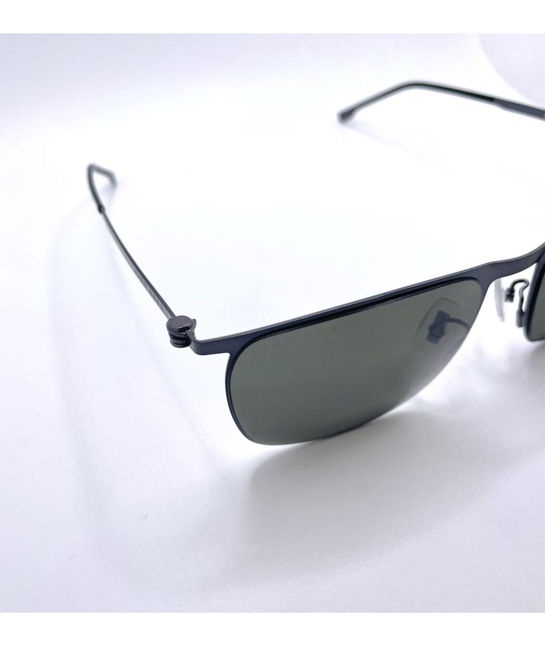 HUGO BOSS Серые металлические солнцезащитные очки, фото 3