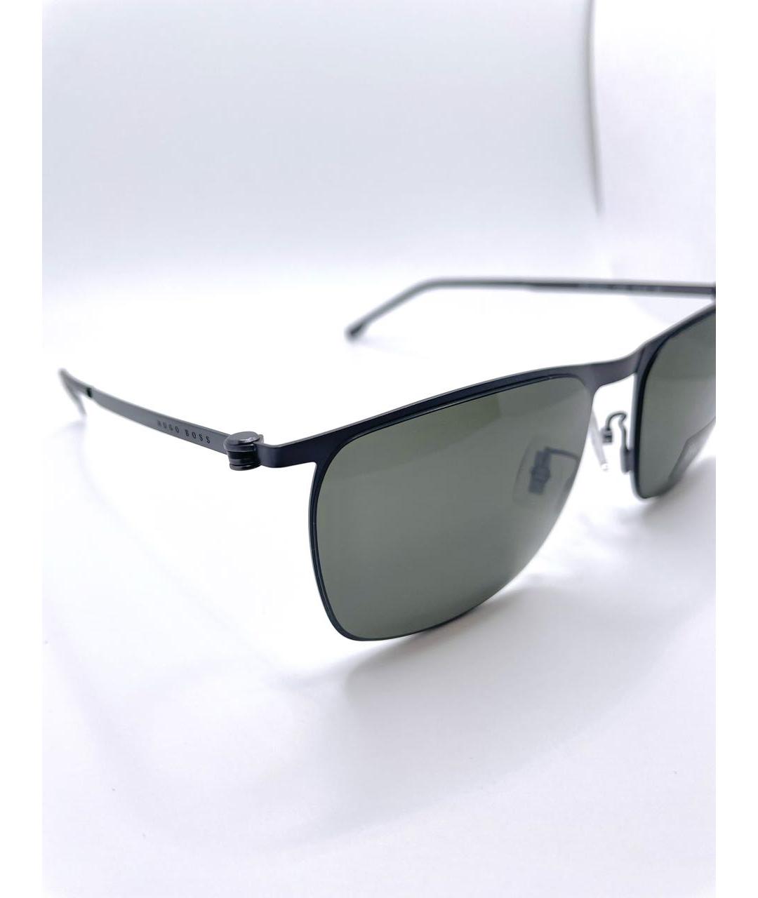 HUGO BOSS Серые металлические солнцезащитные очки, фото 6