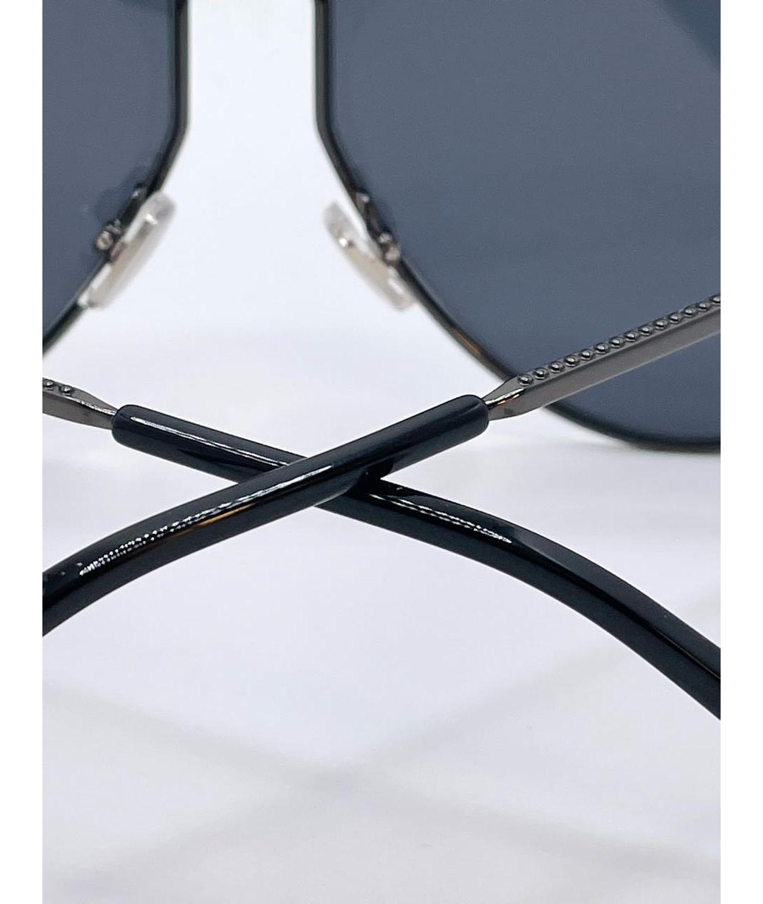 JIMMY CHOO Серые металлические солнцезащитные очки, фото 6