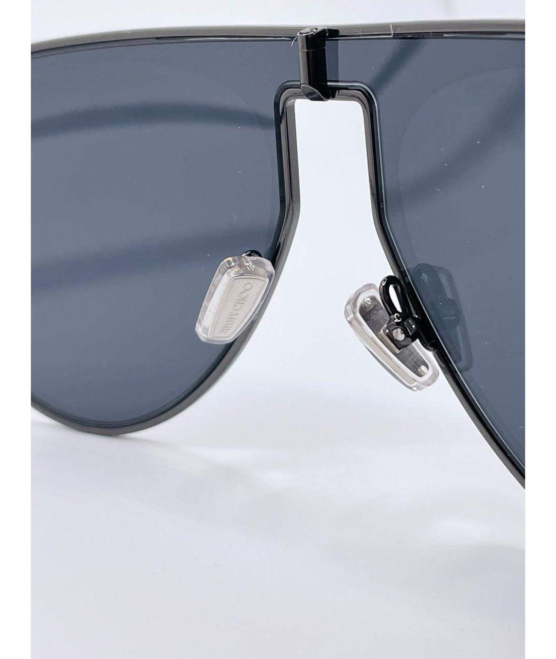 JIMMY CHOO Серые металлические солнцезащитные очки, фото 3