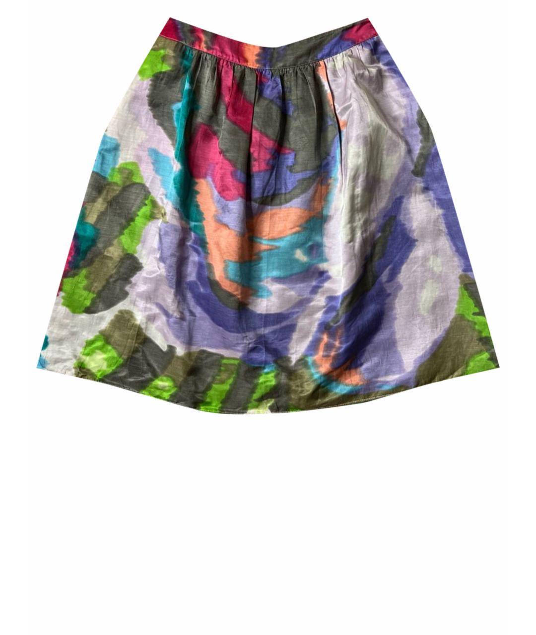ETRO Мульти льняная юбка мини, фото 1