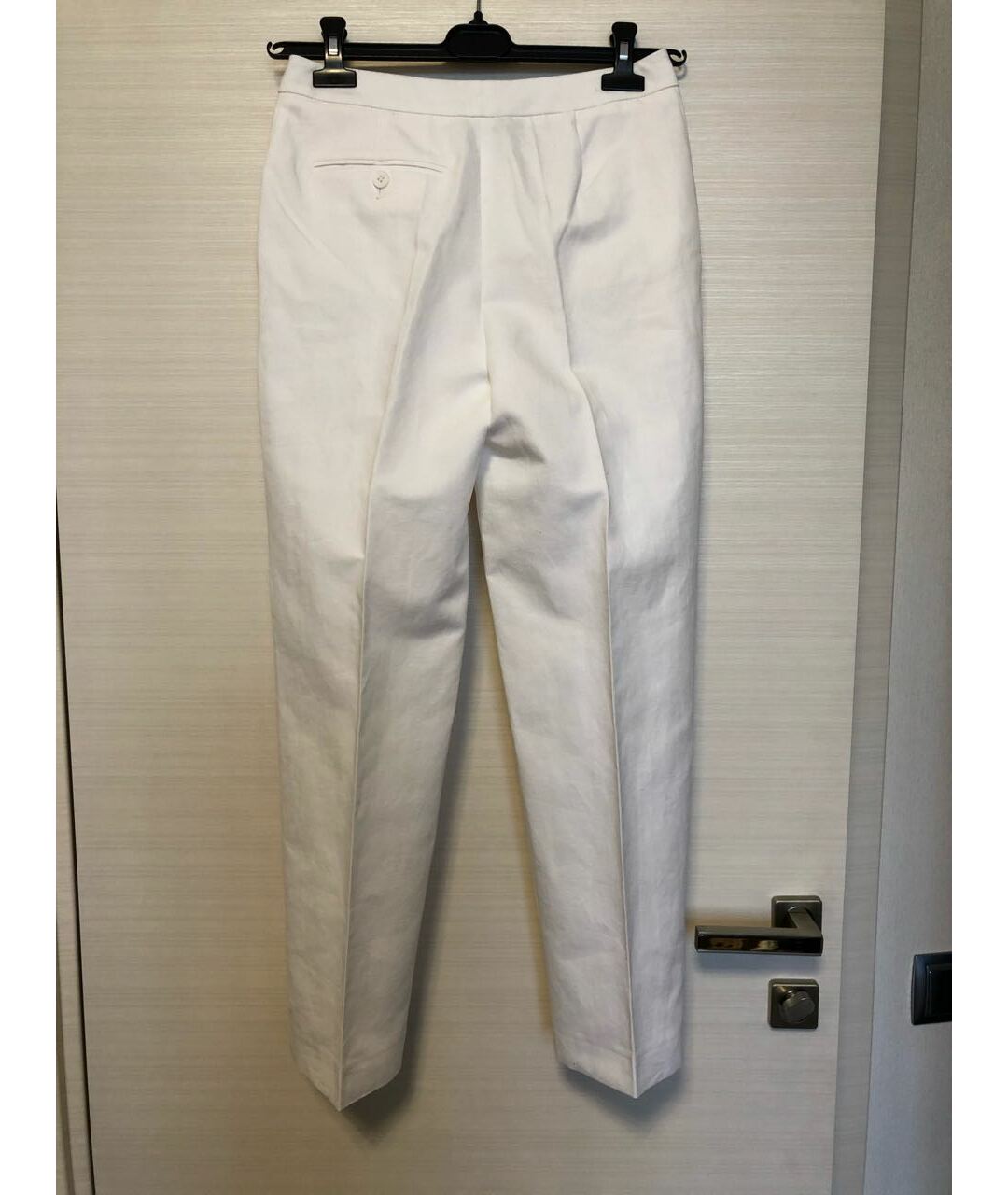ALEXANDER TEREKHOV Белые льняные прямые брюки, фото 2