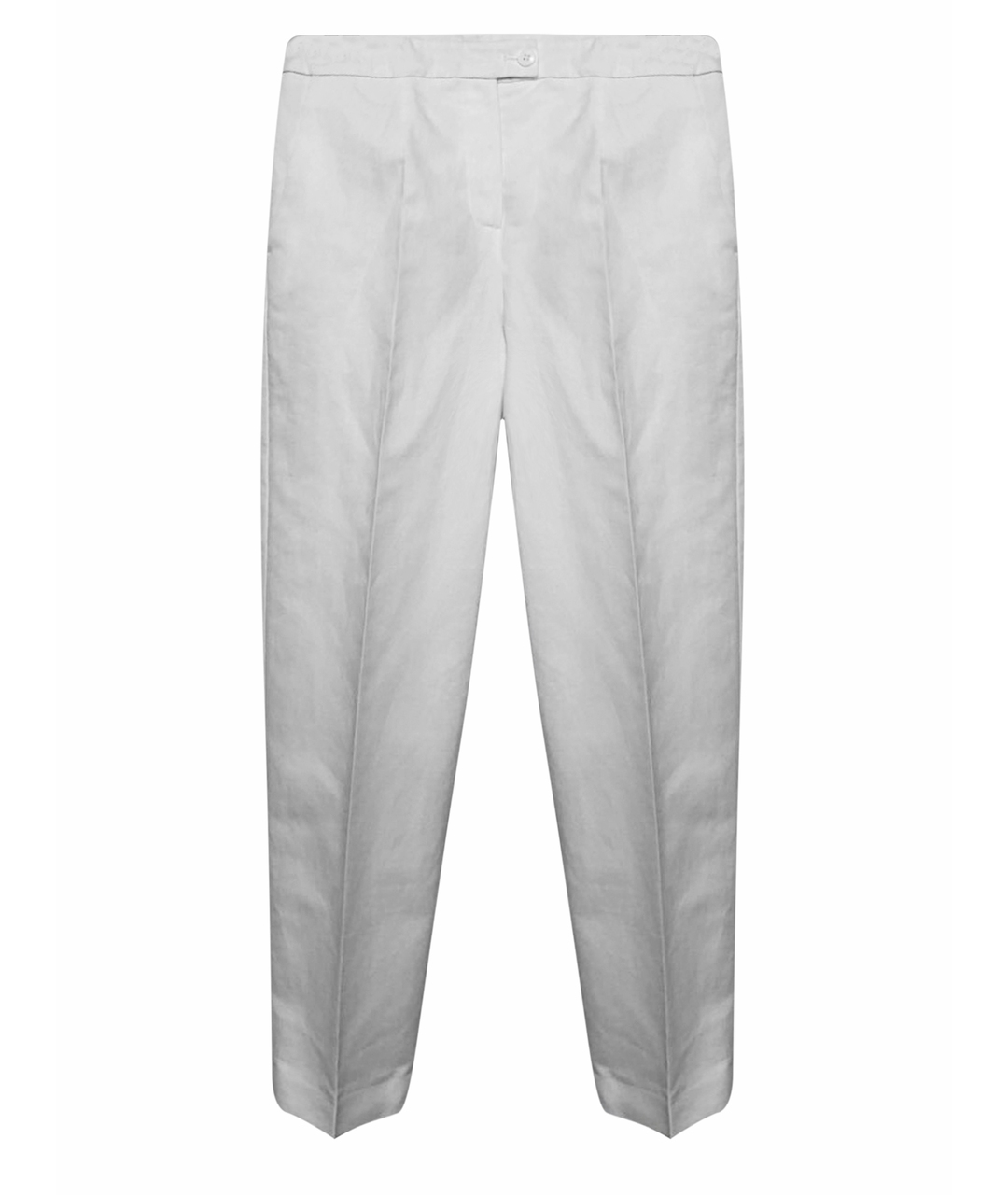 ALEXANDER TEREKHOV Белые льняные прямые брюки, фото 1