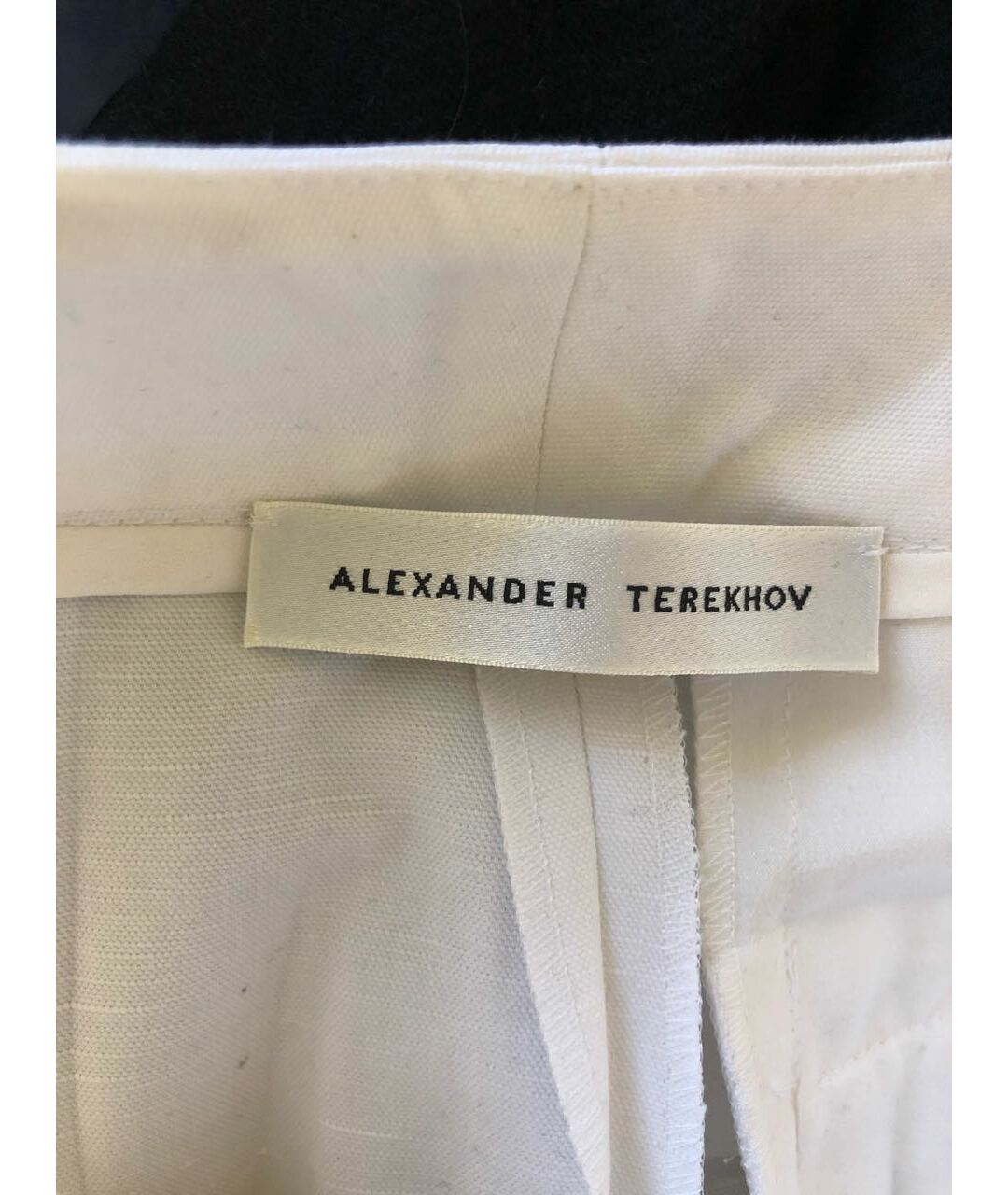 ALEXANDER TEREKHOV Белые льняные прямые брюки, фото 3