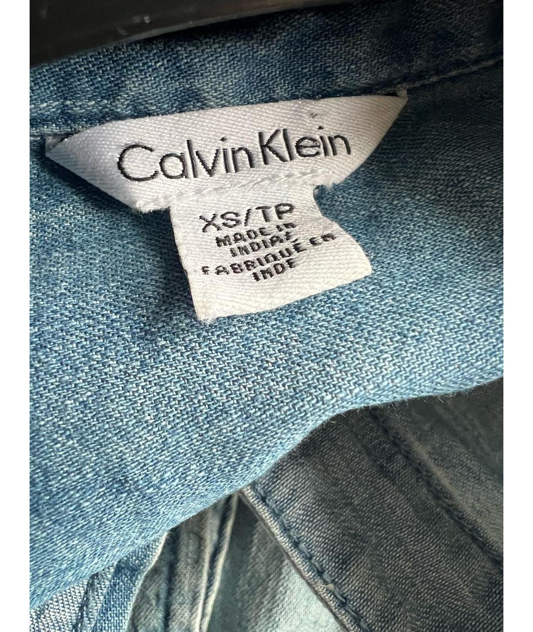 CALVIN KLEIN Голубая блузы, фото 3