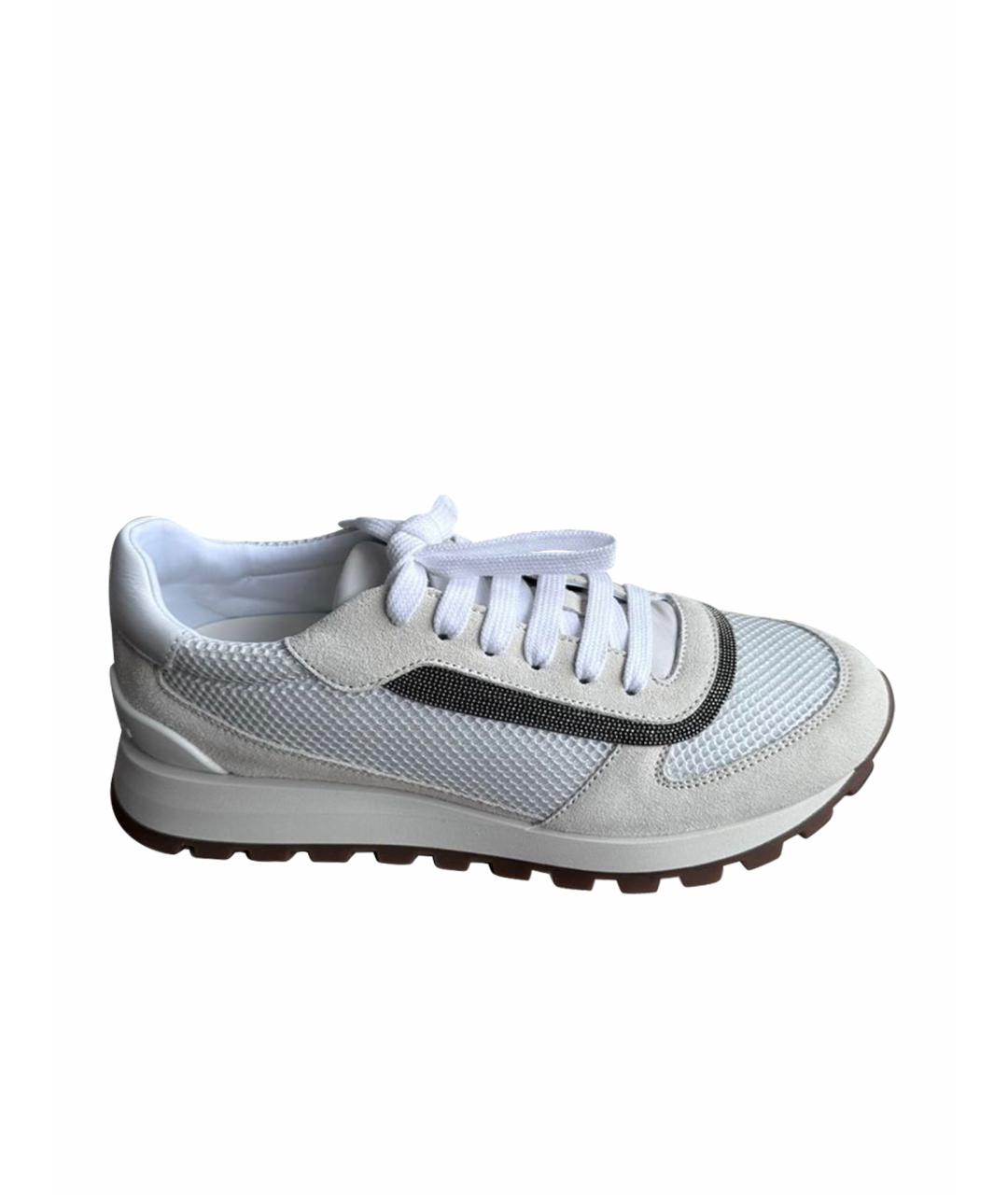 BRUNELLO CUCINELLI Белые кроссовки, фото 1