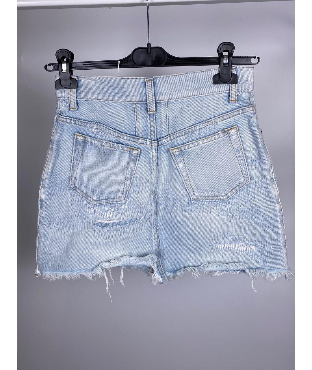 SAINT LAURENT Голубые шорты, фото 2