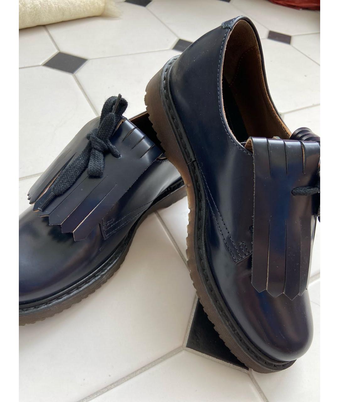 MARNI KIDS Темно-синие кожаные ботинки, фото 2