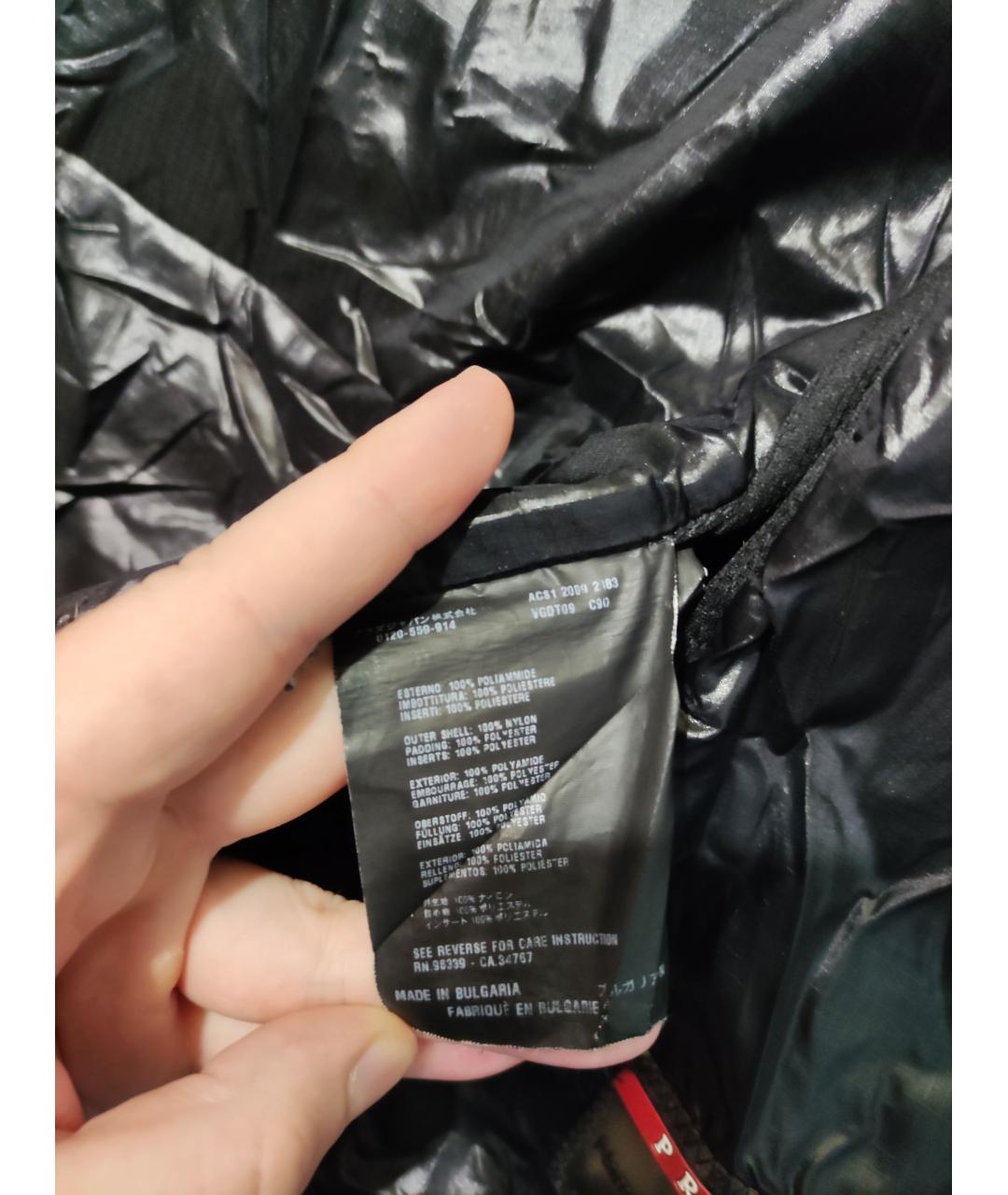 PRADA VINTAGE Черная полиамидовая куртка, фото 9