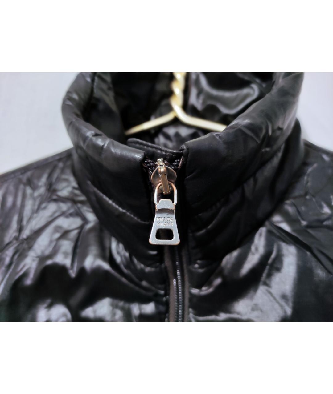 PRADA VINTAGE Черная полиамидовая куртка, фото 4