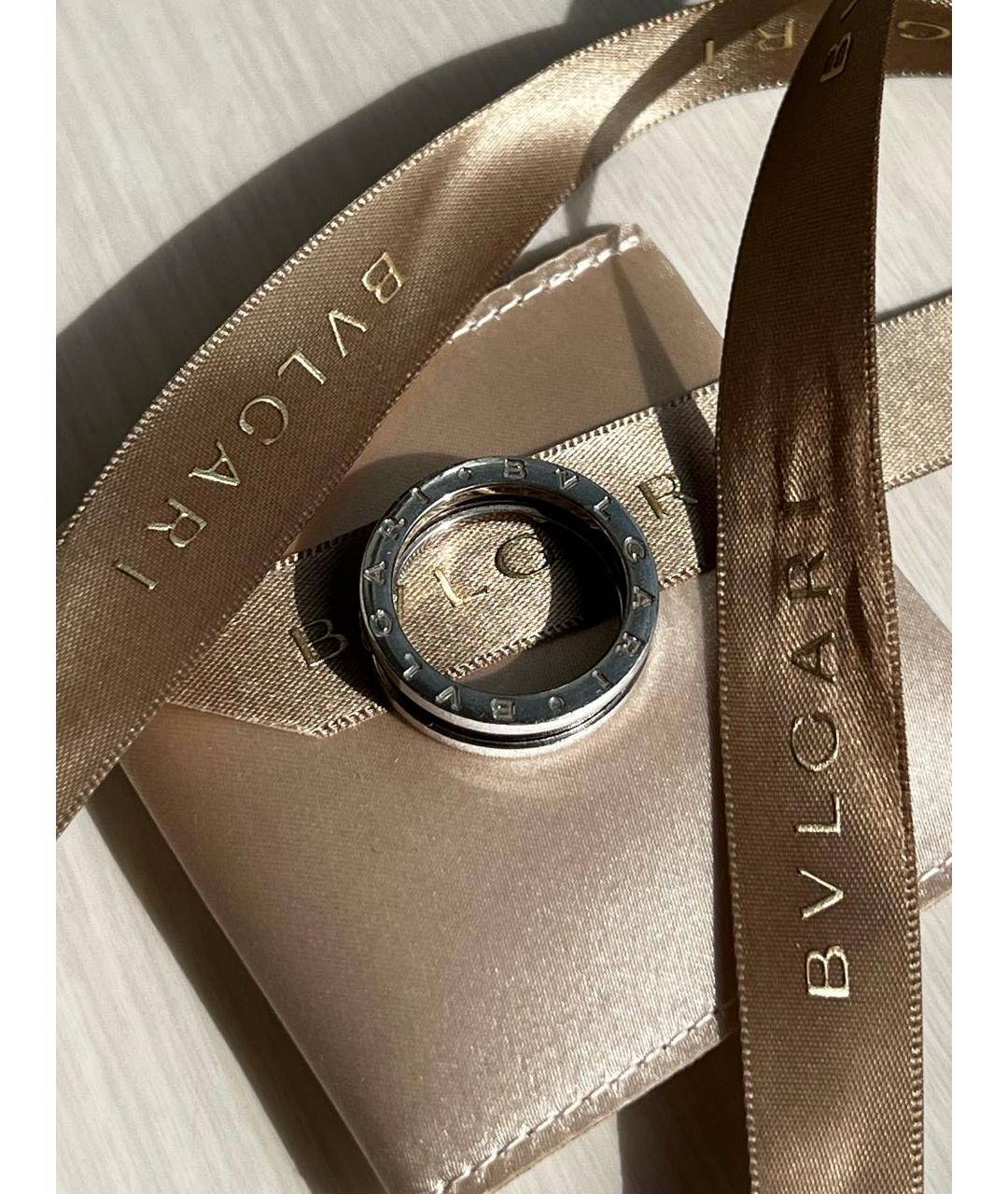 BVLGARI Черное серебряное кольцо, фото 3