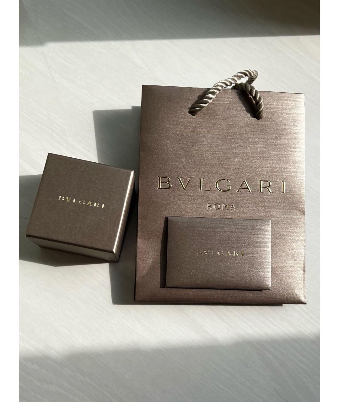 BVLGARI Черное серебряное кольцо, фото 5
