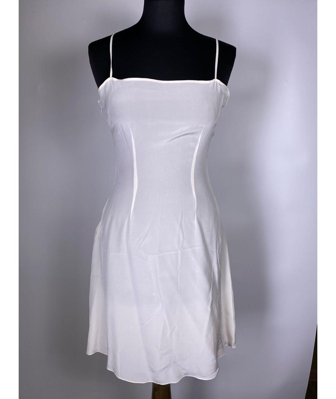 CHRISTIAN DIOR Белое хлопковое повседневное платье, фото 3