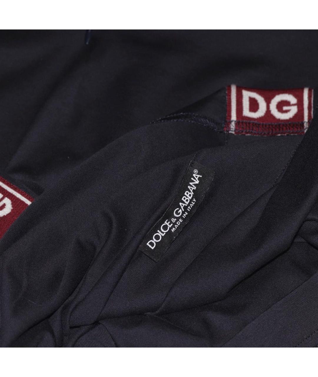 DOLCE&GABBANA Черная хлопковая футболка, фото 3