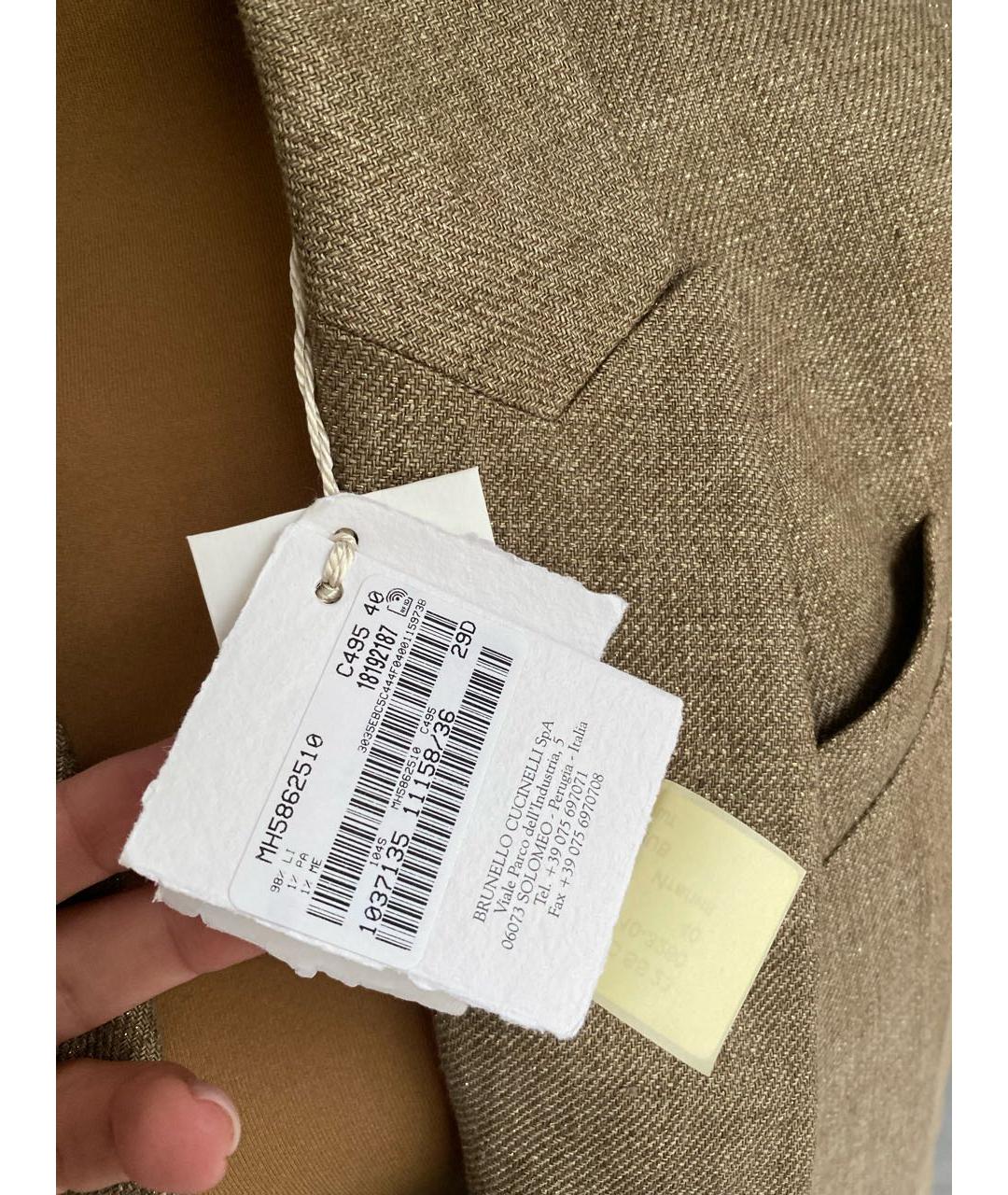 BRUNELLO CUCINELLI Льняной жакет/пиджак, фото 6