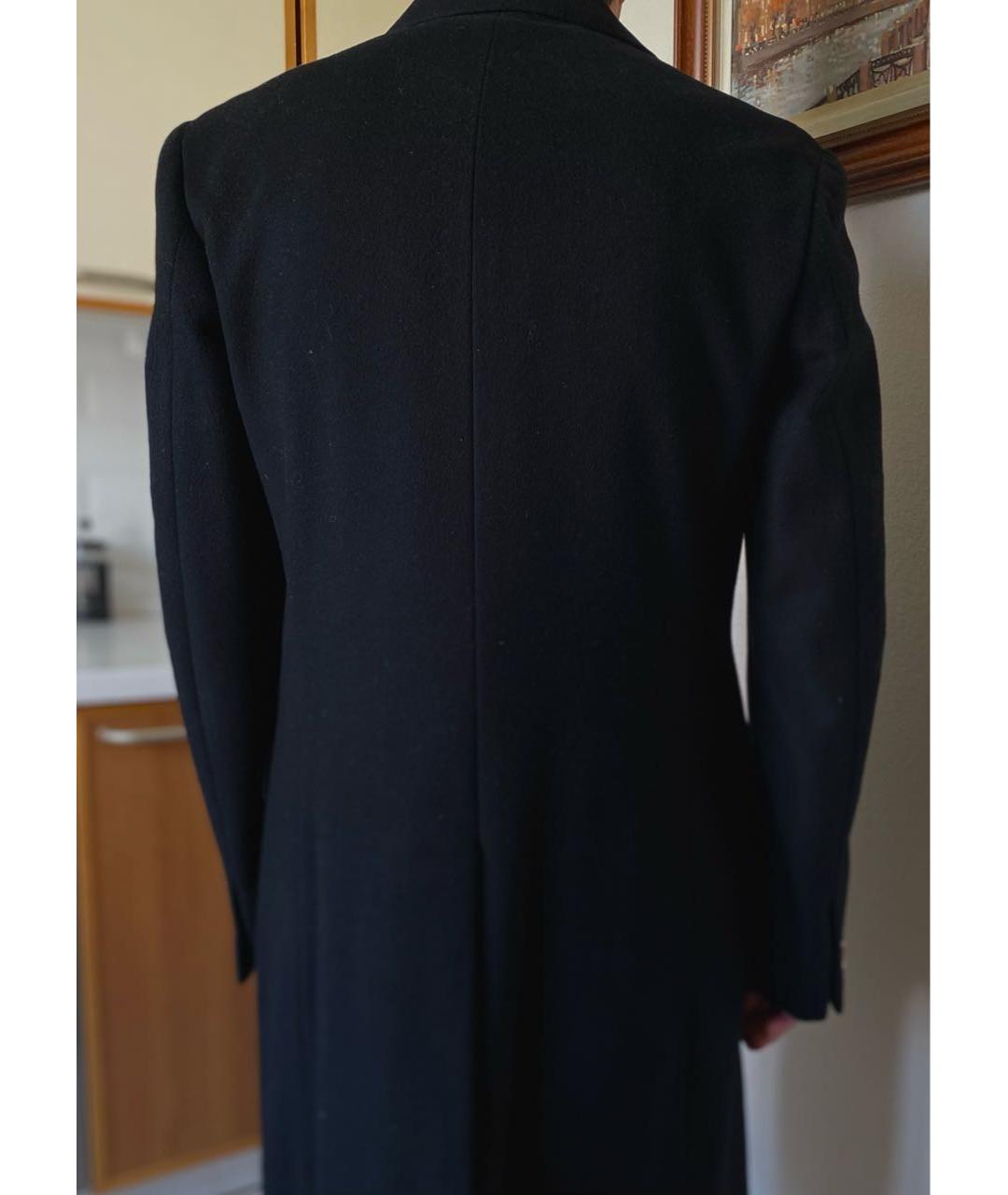 JOHN RICHMOND Черное шерстяное пальто, фото 2