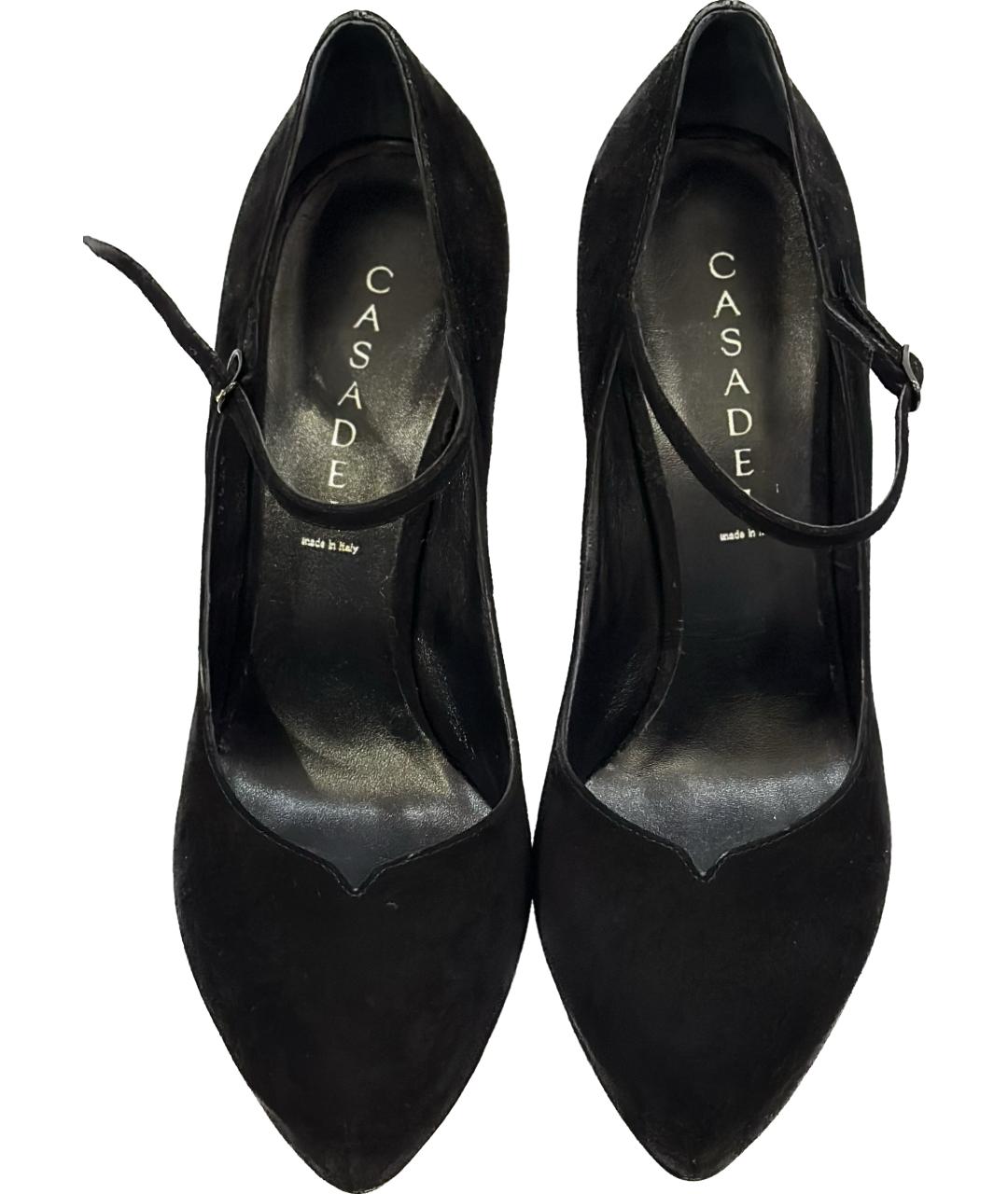 CASADEI Черные замшевые туфли, фото 2