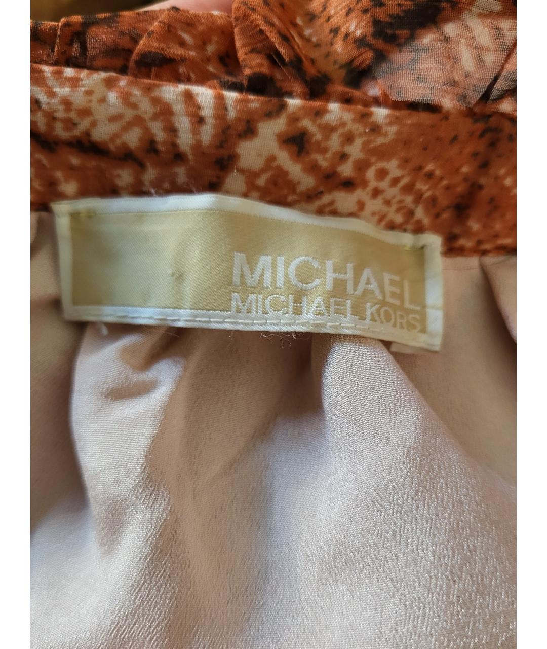 MICHAEL KORS Оранжевый сарафан, фото 4