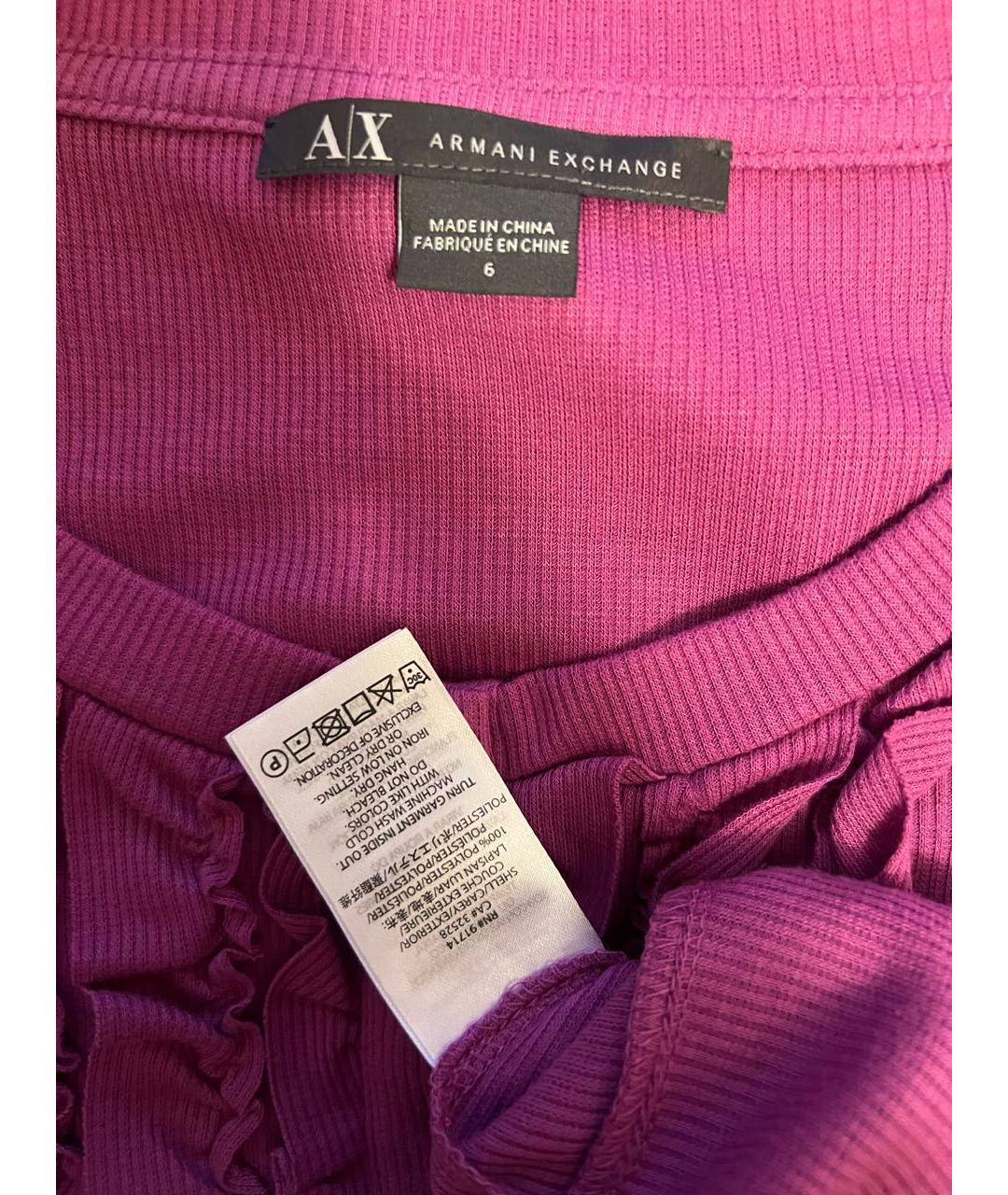 ARMANI EXCHANGE Розовый кардиган, фото 3