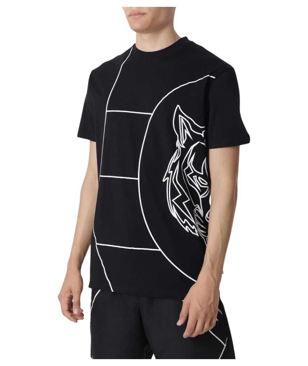 PLEIN SPORT Черная хлопковая футболка, фото 4