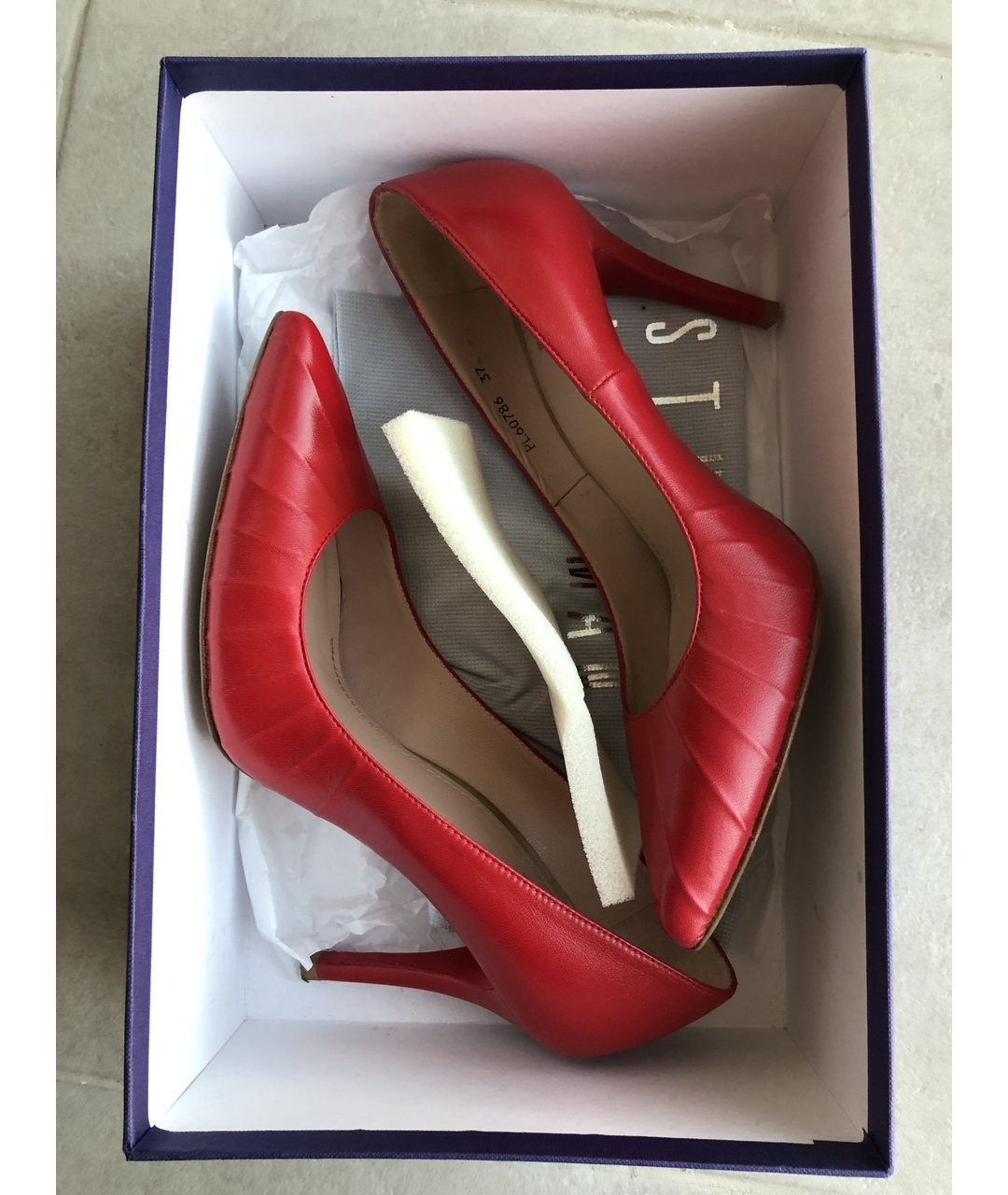 STUART WEITZMAN Красные кожаные туфли, фото 4